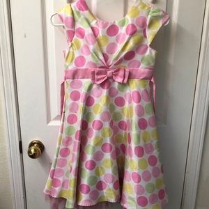 Jona Michelle Girls Polka Dot Dress